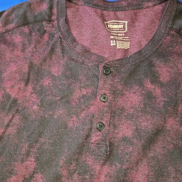 Size 3X The Foundry Supply Co Men’s Henley Shiry - Picture 4 of 5